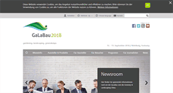 Desktop Screenshot of galabau-messe.com